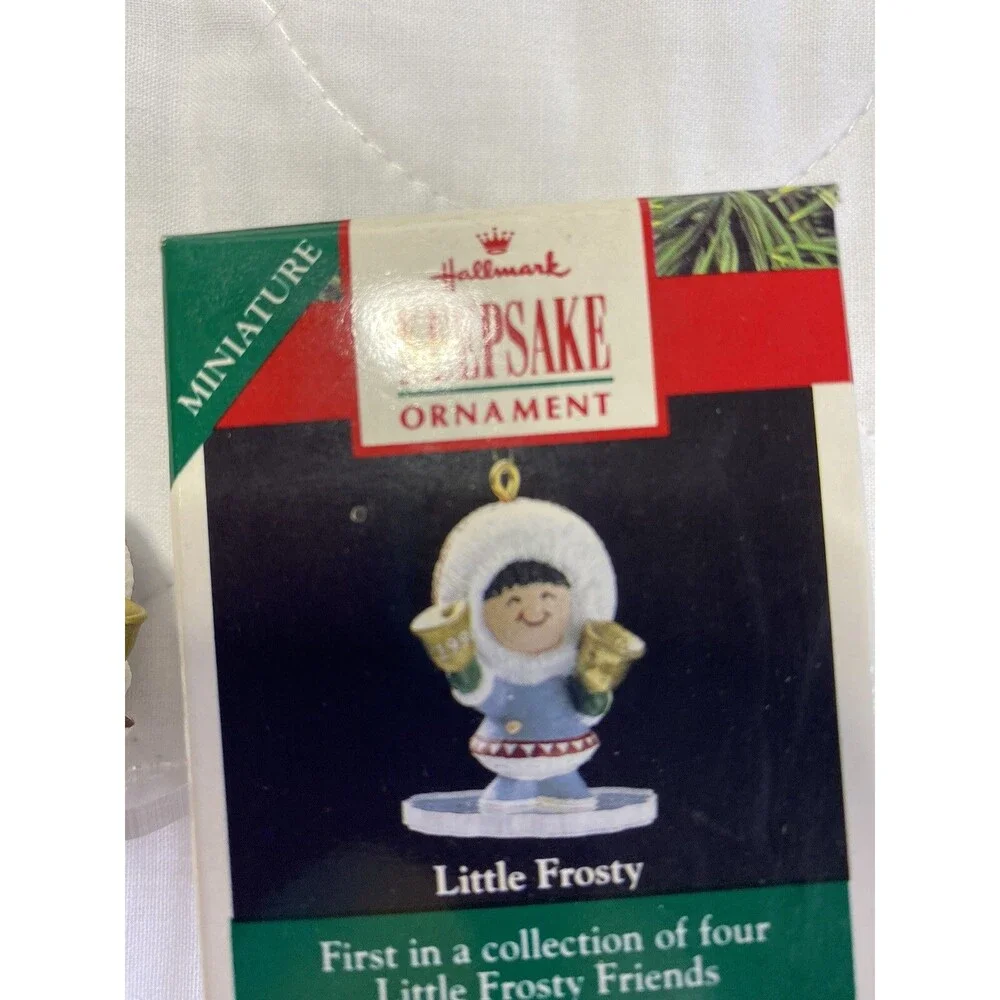 Hallmark Frosty Friends  Little Eskimo Ringing Bells Native Alaskan Vintage 1990